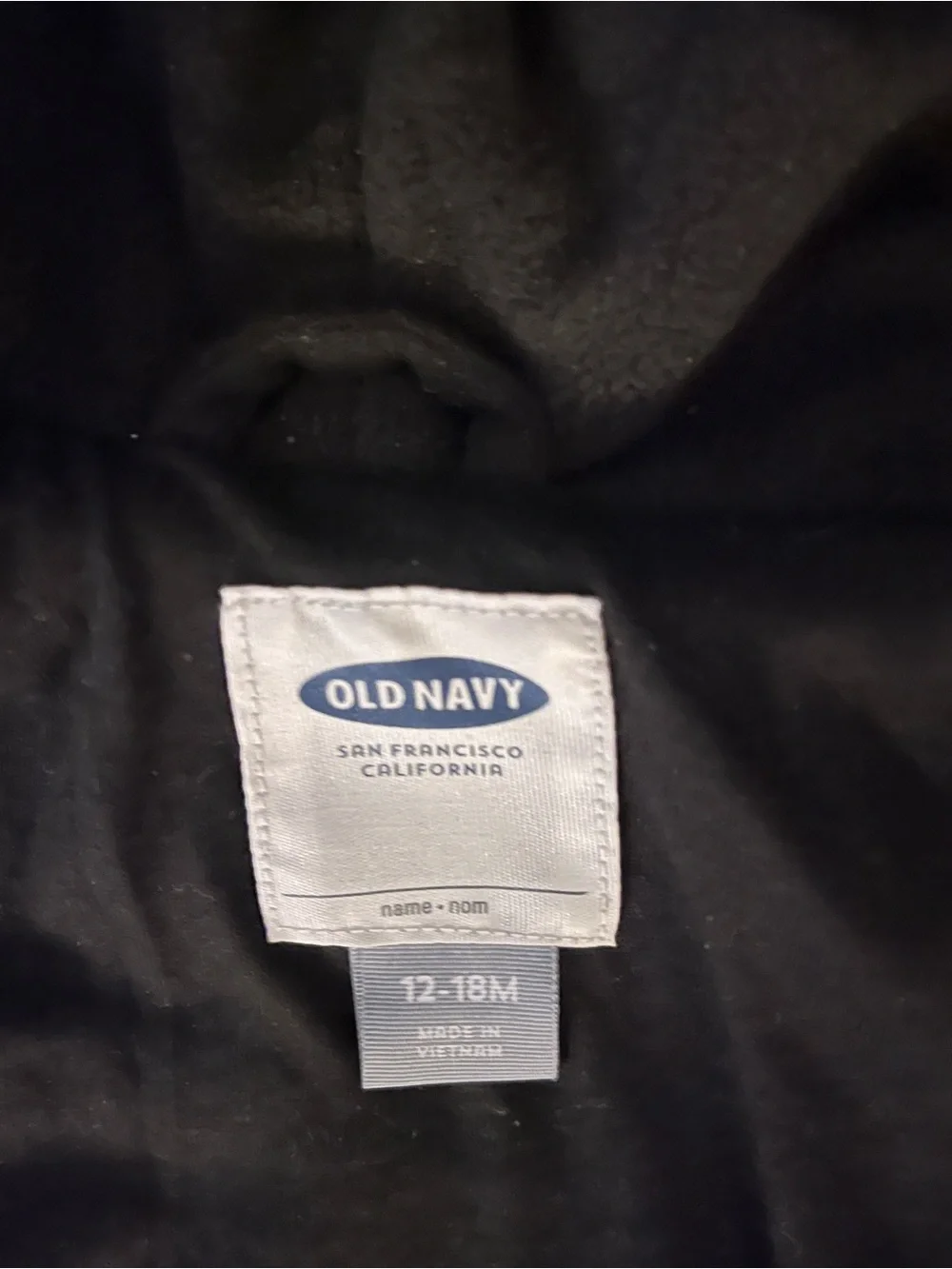 Old Navy Black Hooded Pea Coat for Kids